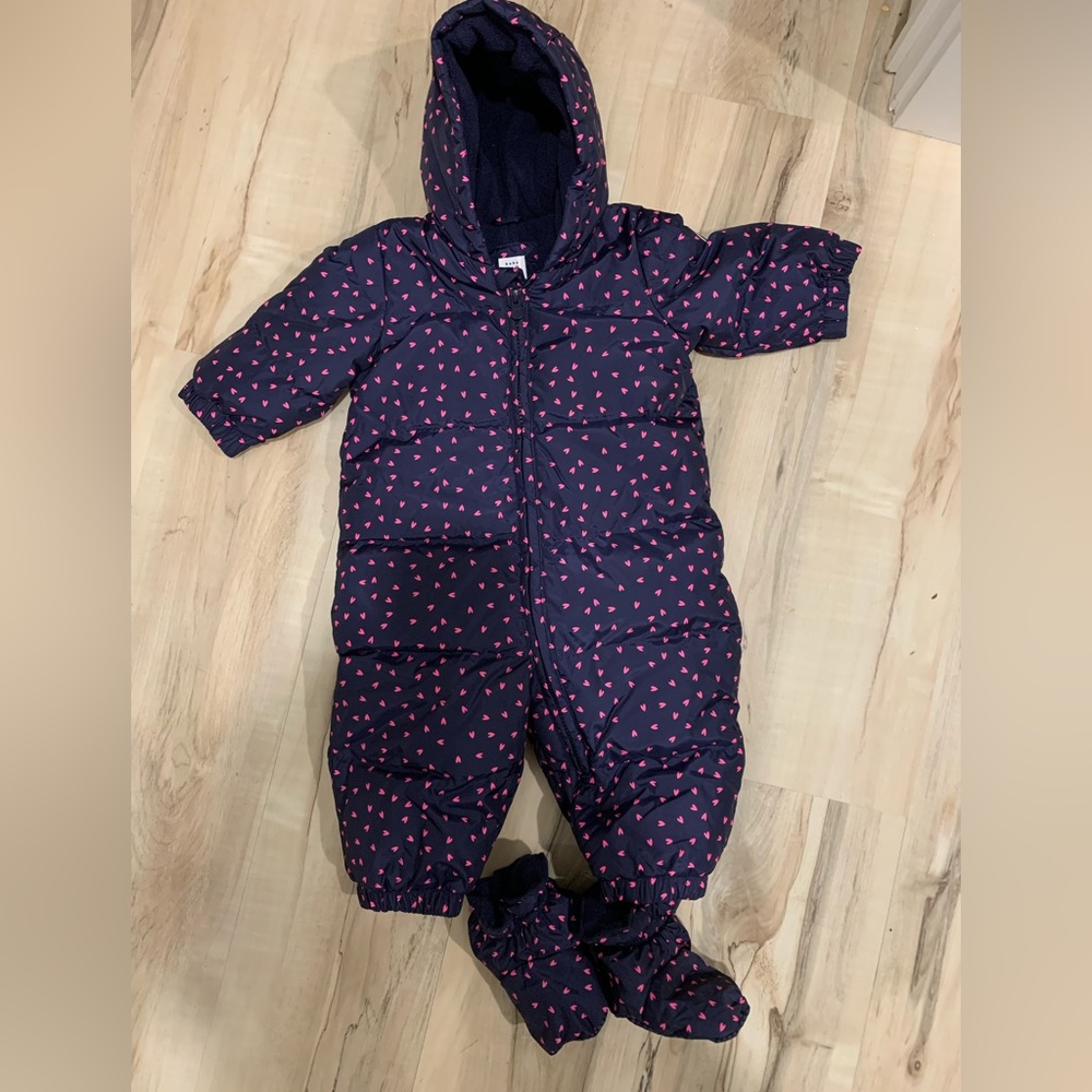 Gap Baby Snowsuit w detachable booties